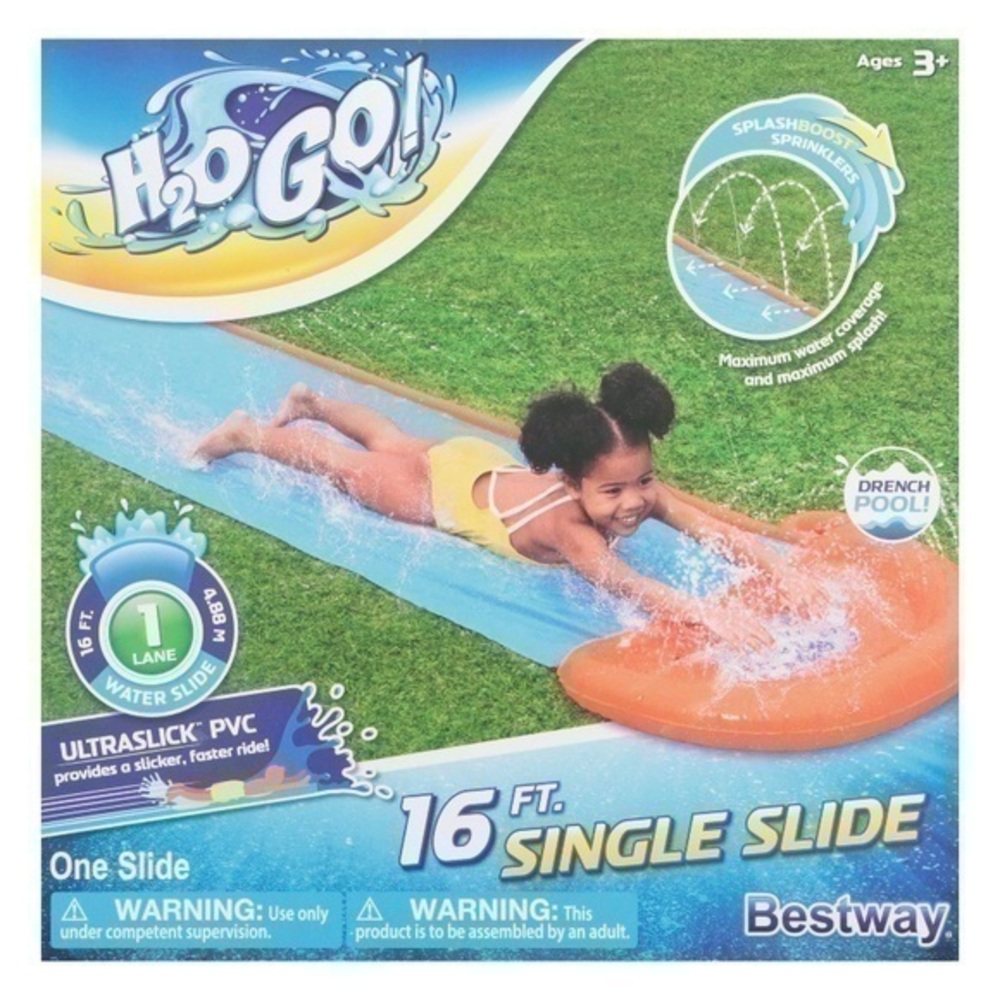 NIB. BESTWAY H2OGO! 16ft Single Water Slide